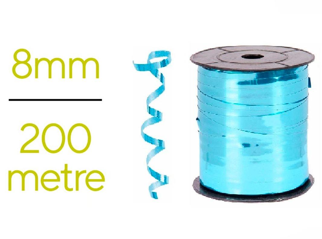 Metalize Rafya Bebe Mavi Renk