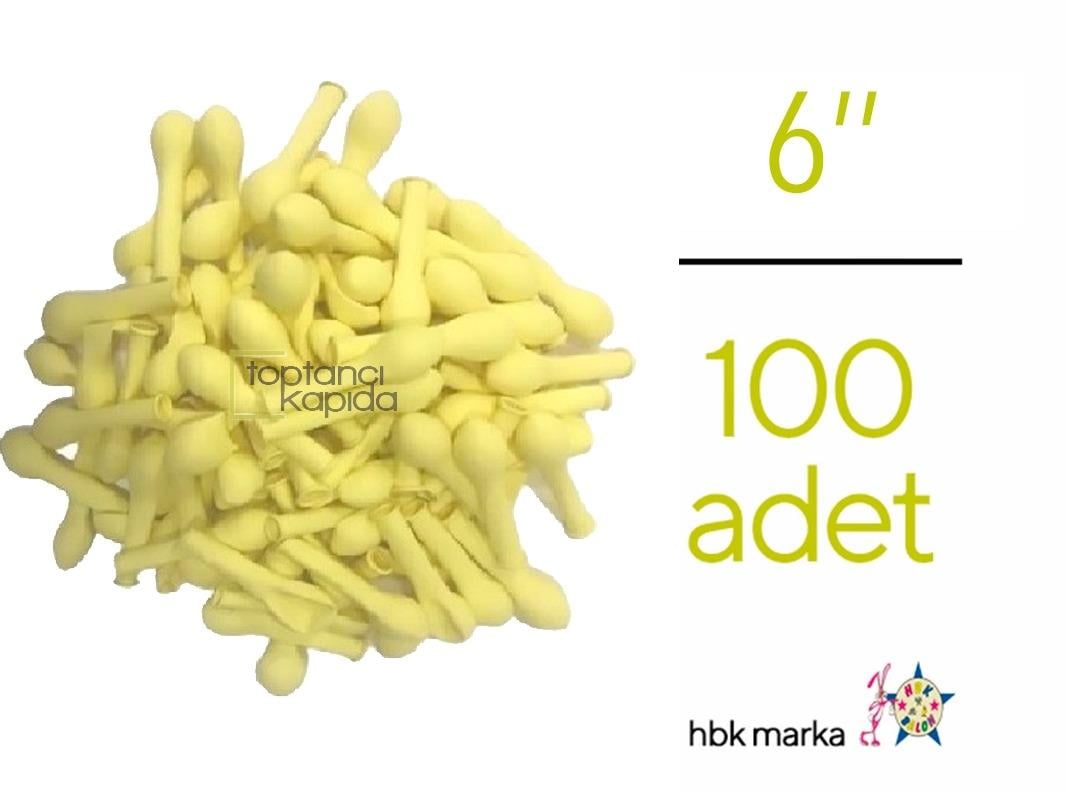 Mini Makaron Balon Sarı Renk