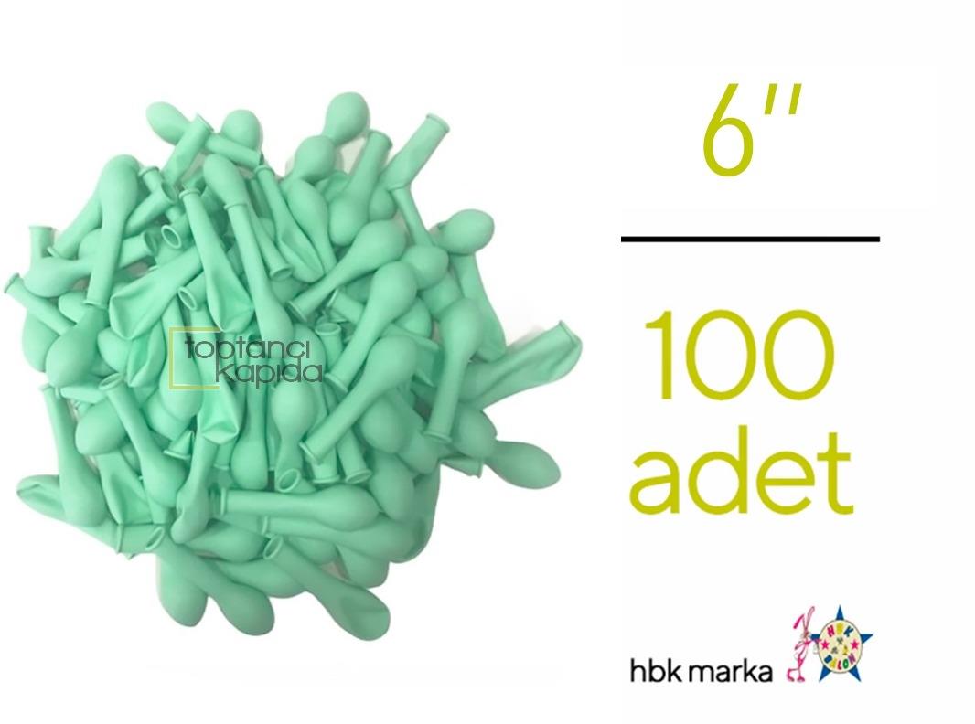 Mini Makaron Balon Yeşil Renk