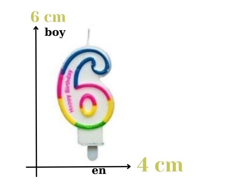 Renkli Rakam Mum 6