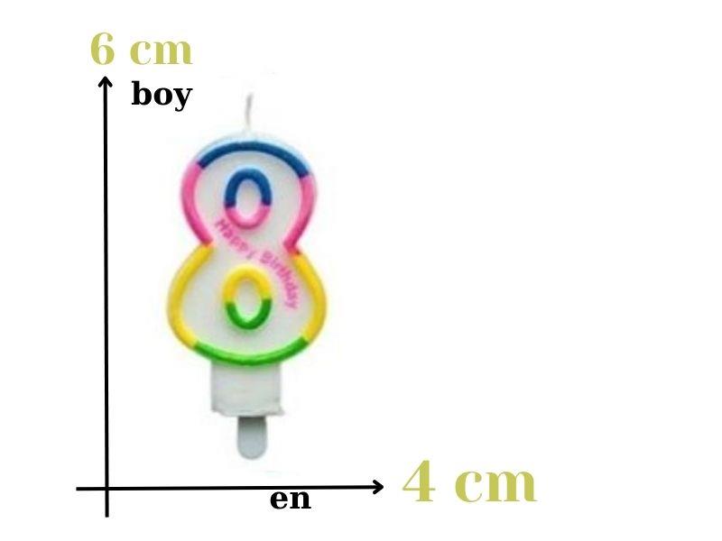 Renkli Rakam Mum 8