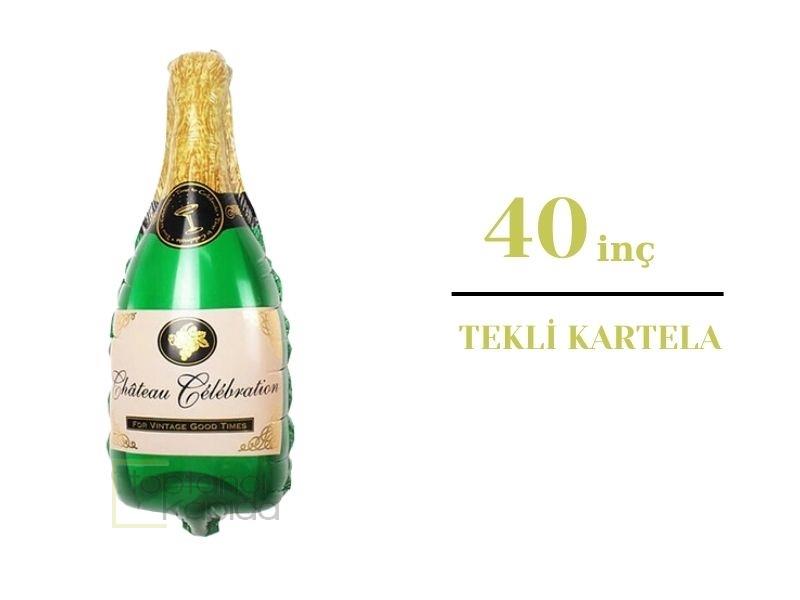 Şampanya Folyo Balon Yeşil 40 inç