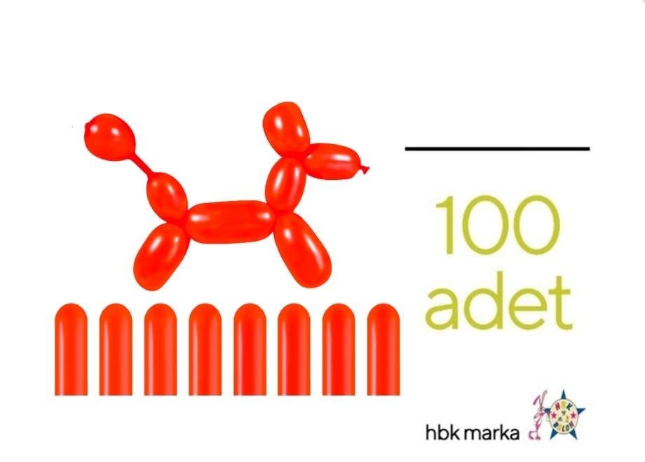 Sosis Balon Kırmızı Renk HBK