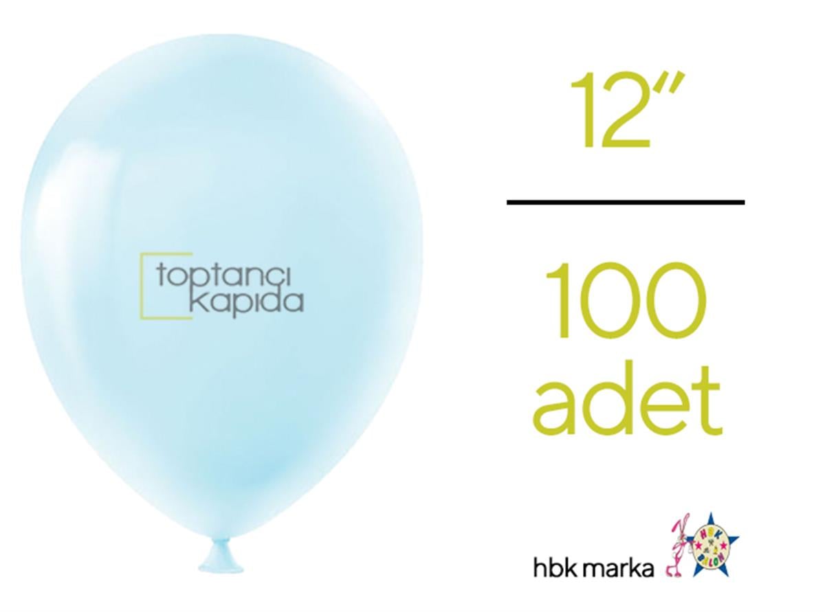 Toptan Makaron Balon Mavi HBK