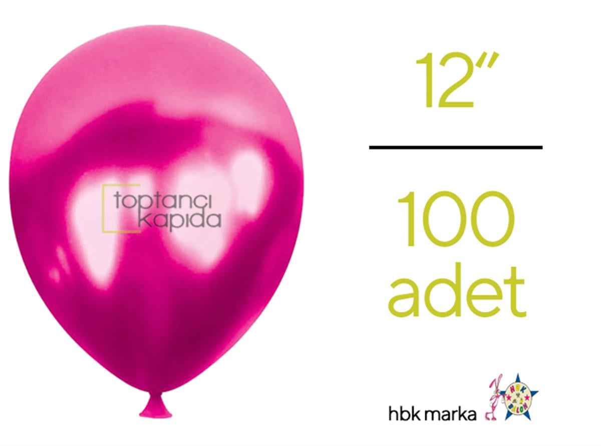 Toptan Metalik Balon Fuşya HBK