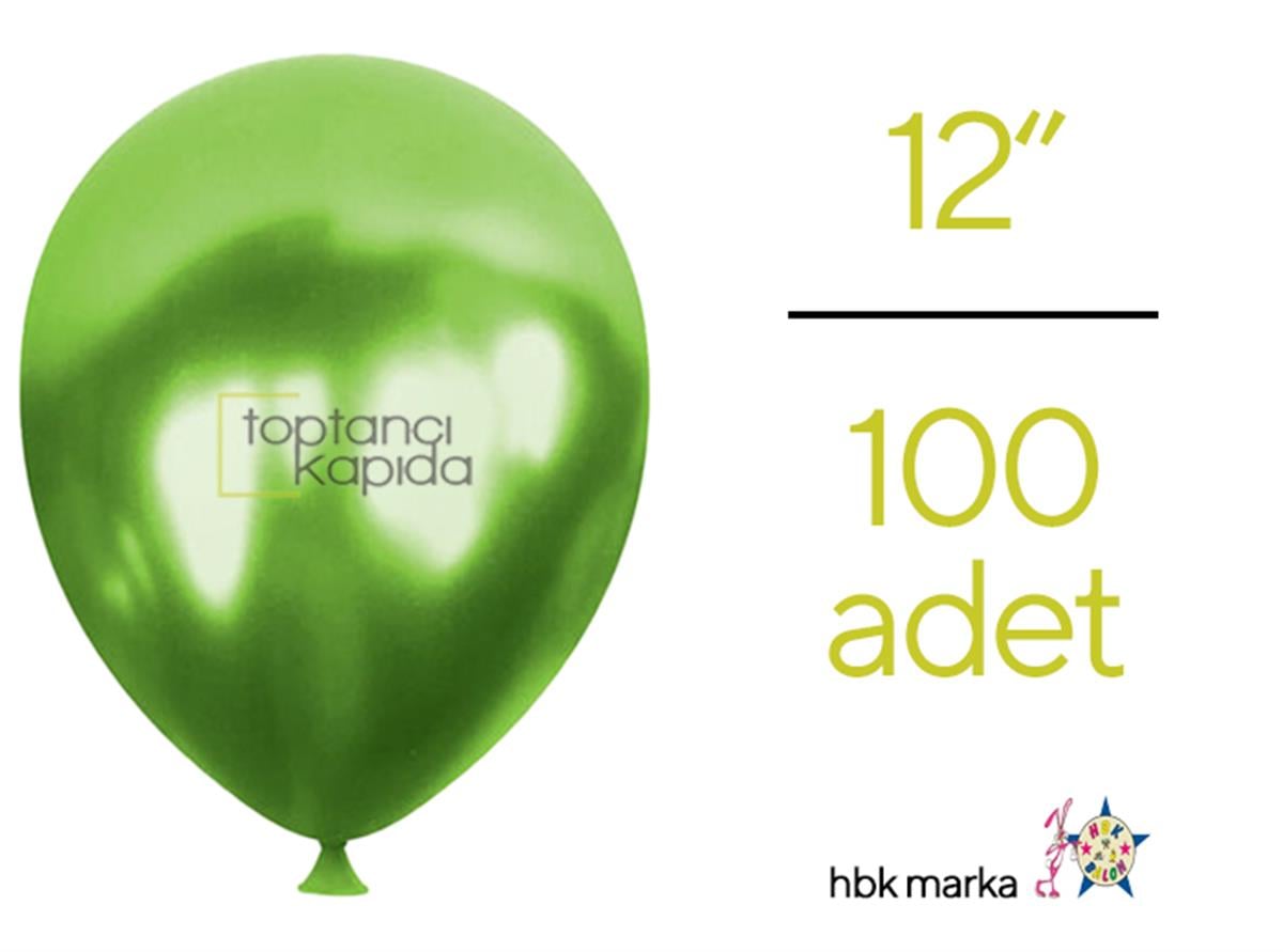 Toptan Metalik Balon Koyu Yeşil HBK
