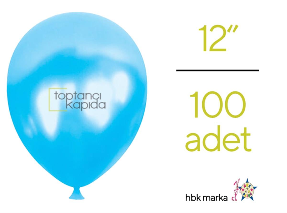 Toptan Metalik Balon Mavi HBK