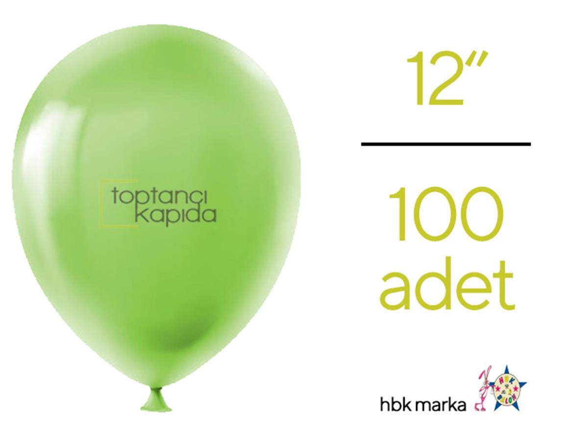 Toptan Pastel Balon Açık YeşilHBK