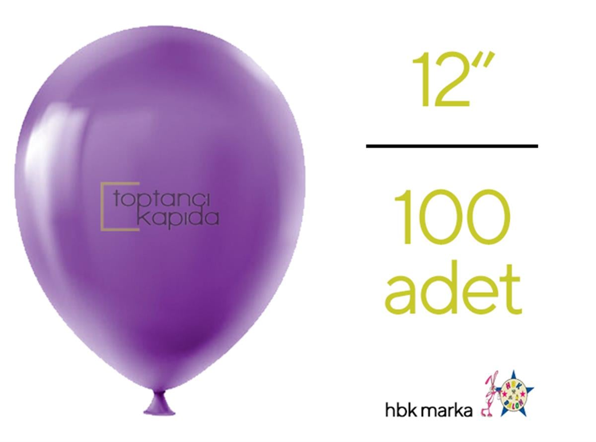 Toptan Pastel Balon Mor HBK