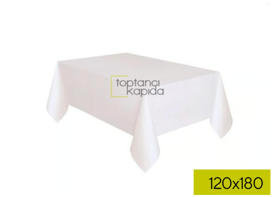 Toptan Plastik Masa Örtüsü Beyaz
