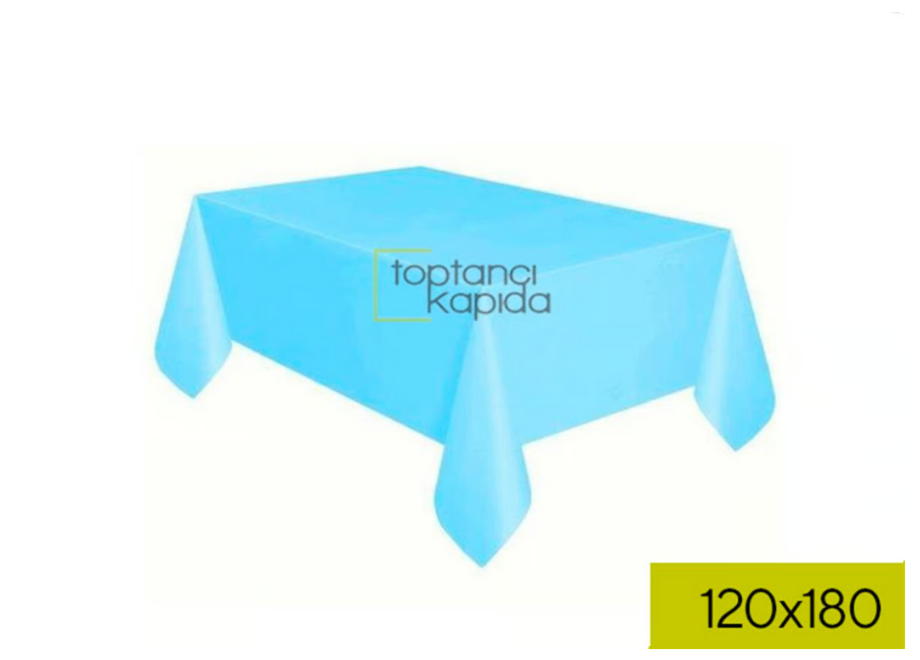 Toptan Plastik Masa Örtüsü Mavi