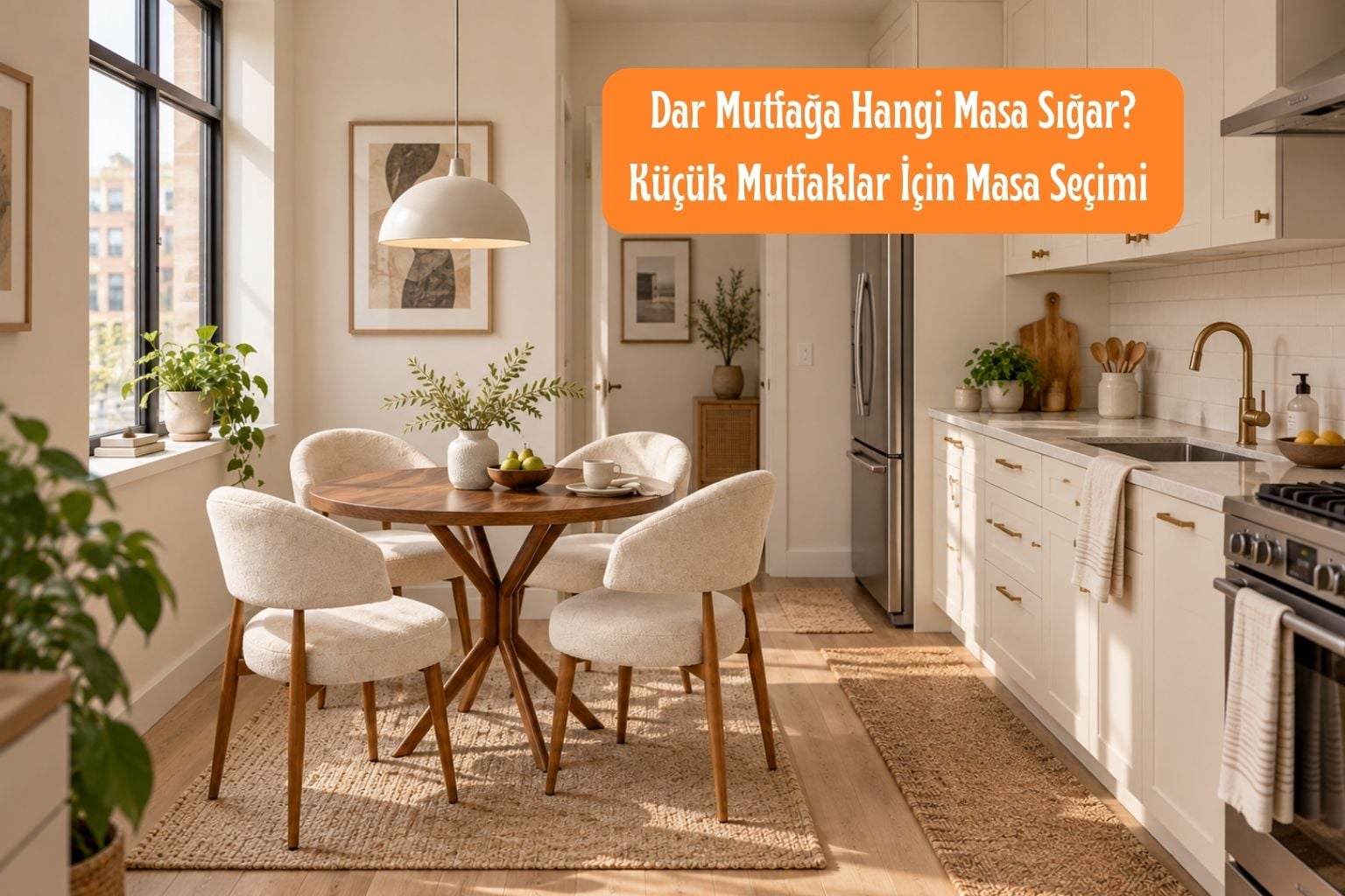 Dar mutfak için mutfak masası seçimi