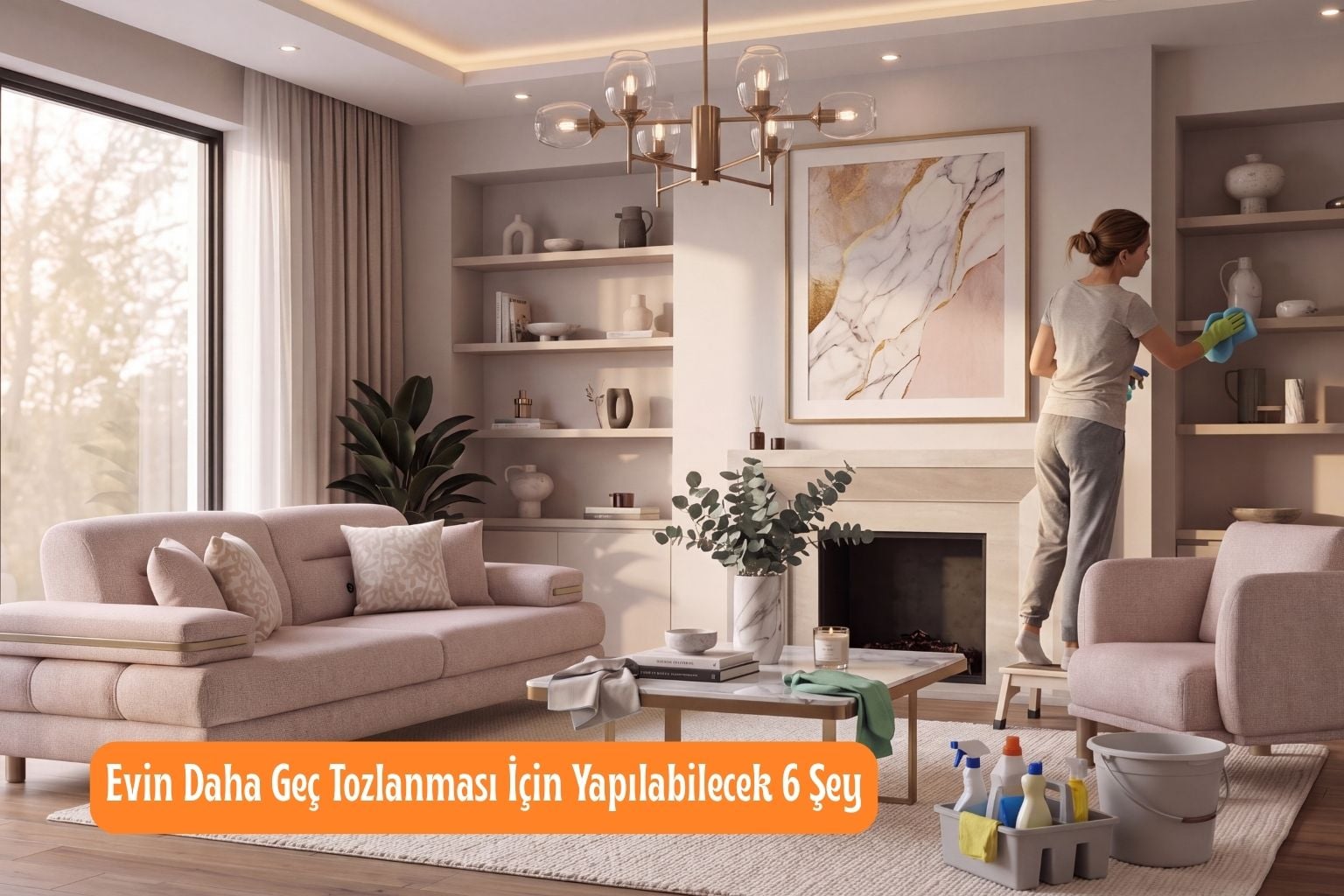 Evin daha geç tozlanması için temizlik ve düzen önerileri