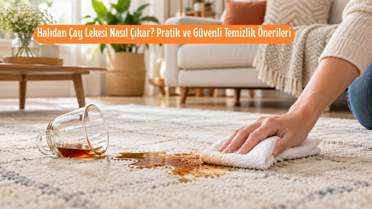 Halıdan çay lekesi nasıl çıkar temizlik önerileri