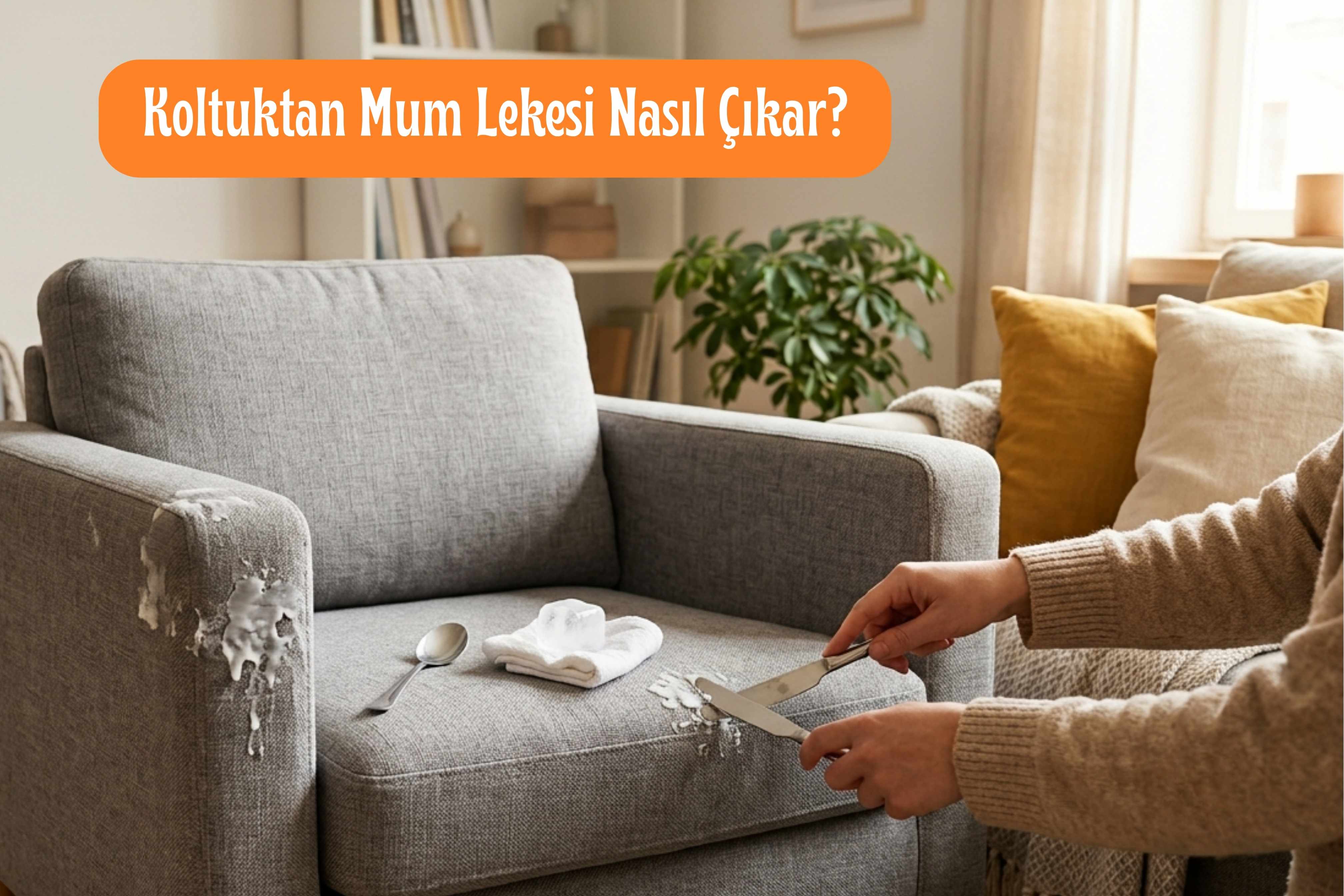 Koltuktan mum lekesi çıkarma yöntemi
