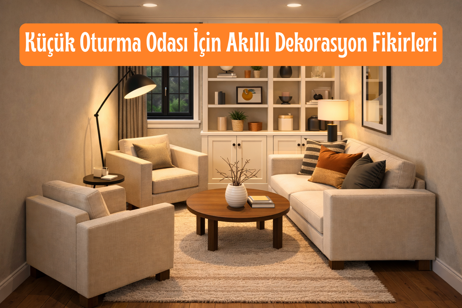 Küçük Oturma Odası İçin Akıllı Dekorasyon Fikirleri