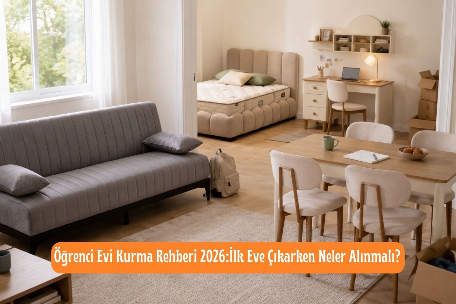 Öğrenci evi kurma rehberi 2026 ve ilk eve çıkarken alınacak mobilyalar