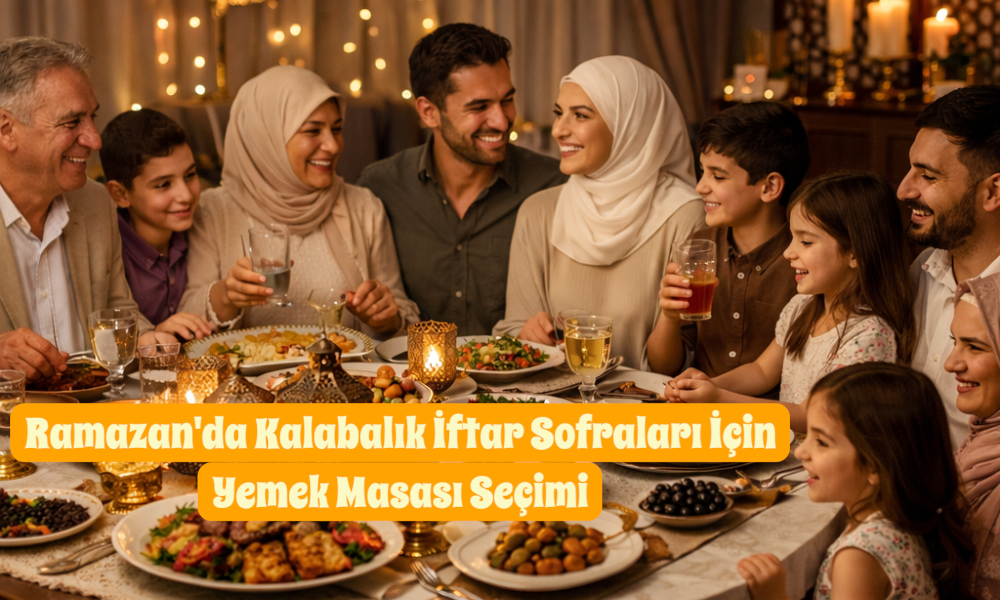 Ramazan'da Kalabalık İftar Sofraları İçin Yemek Masası Seçimi