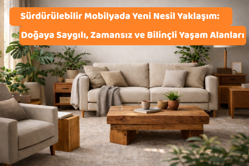 Sürdürülebilir Mobilyada Yeni Nesil Yaklaşım: Doğaya Saygılı, Zamansız ve Bilinçli Yaşam Alanları