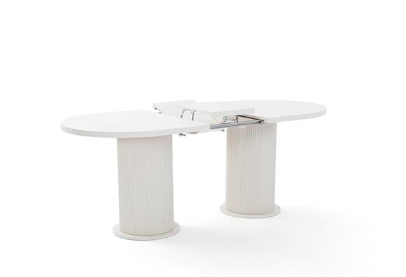 175lik Bohem Elips Açılır Yemek Masası (Mat Aytaşı)