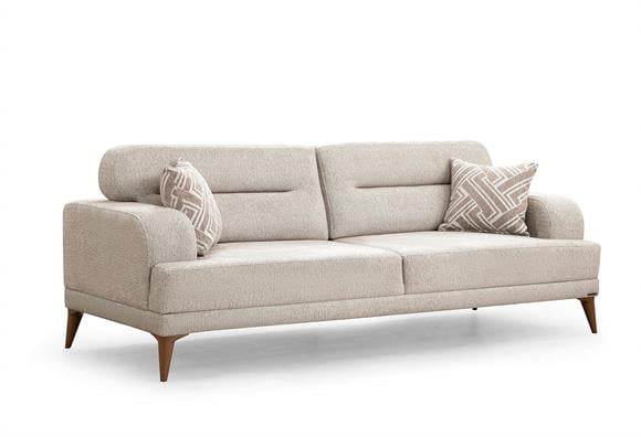 Alya Üçlü Koltuk (Vizon)