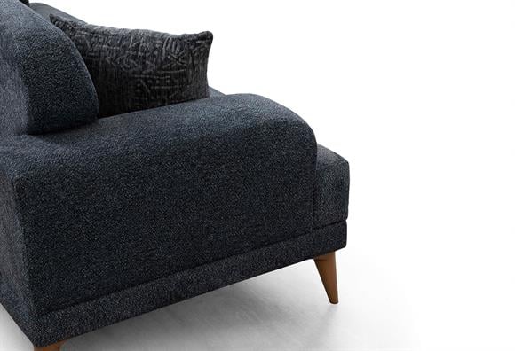 Alya Üçlü Koltuk (Antrasit)