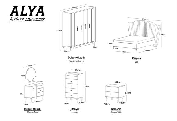Alya Yatak Odası Takımı