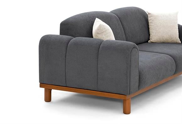 Armina Bohem Üçlü  - Koyu Gri