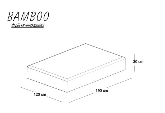 Bamboo 120X190 Yatak