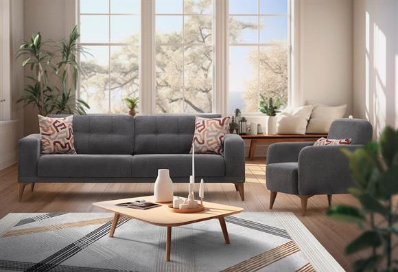 Başak Koltuk Takımı (Gri)