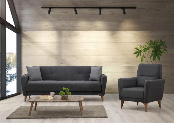 Bella Kanepe Takımı (Açık Gri)