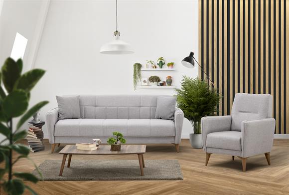 Bella Kanepe Takımı (Koyu Gri)