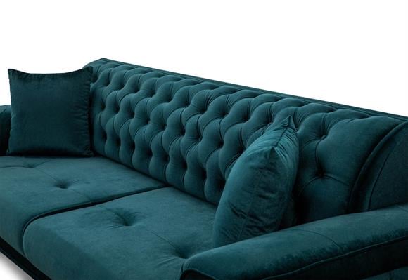 Beyzade Üçlü Koltuk (Yeşil)