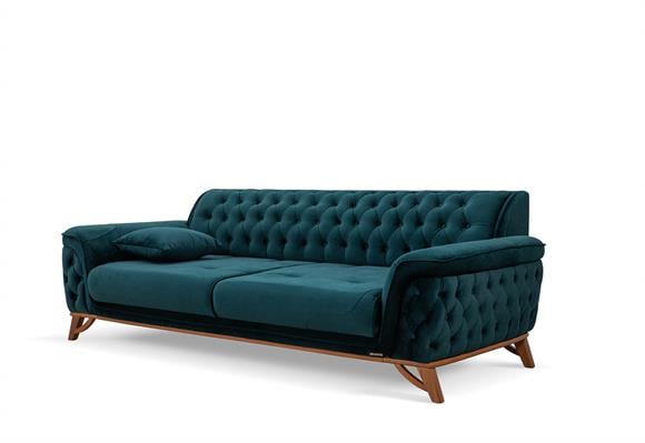 Beyzade Üçlü Koltuk (Yeşil)