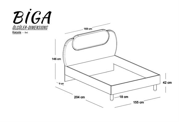 Biga 150 Lık Karyola