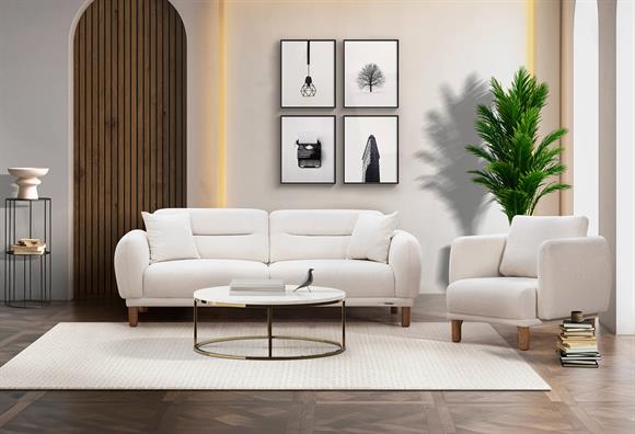 Bohem Koltuk Takımı (Krem)