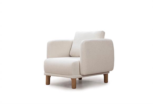 Bohem Üçlü Koltuk (Krem)