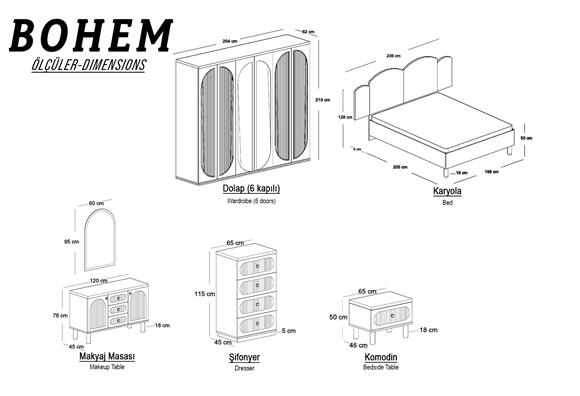 Bohem Yatak Odası Takımı