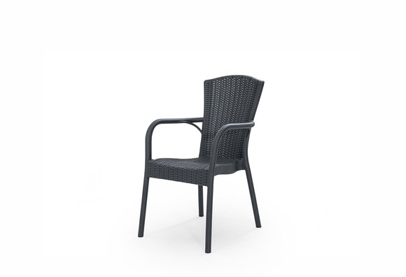 Cansas Kolçaklı Sandalye (Antrasit)