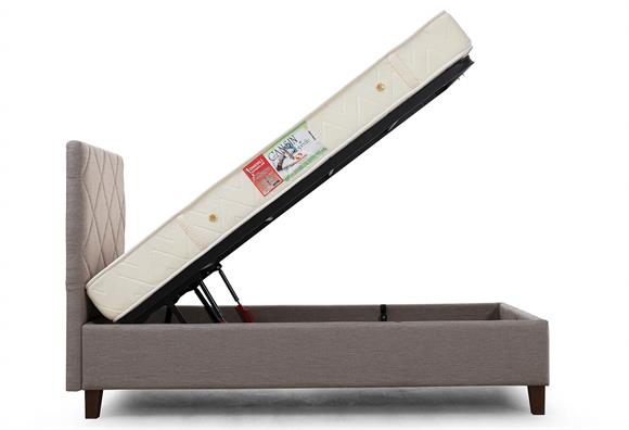 Cansın 90X190 Açılır Baza - (Sütlü Kahve)