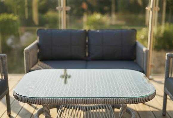 Cenova Rattan Örme Balkon Bahçe Takımı