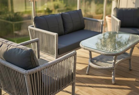 Cenova Rattan Örme Balkon Bahçe Takımı