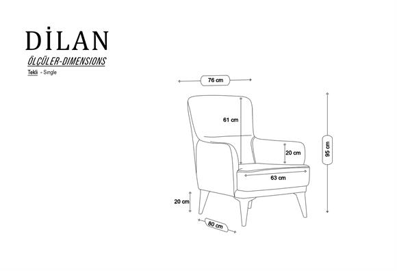 Dilan Berjer (Taşrengi-Yeşil Kumaş)