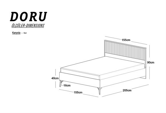 Doru 150 Lık Karyola