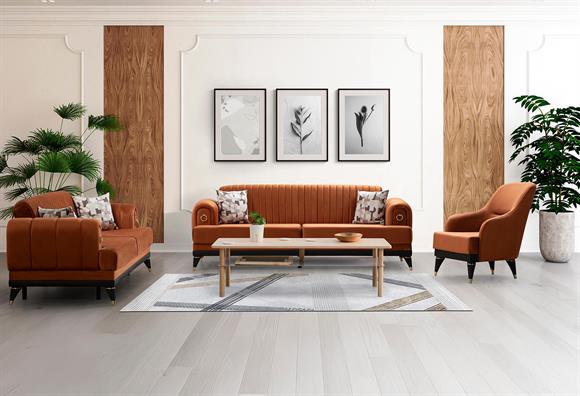 Doru Kanepe Takımı (Sütlü Kahve)