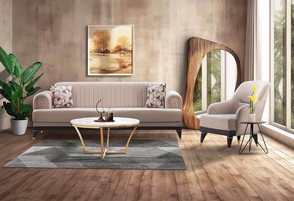 Doru Kanepe Takımı (Sütlü Kahve)