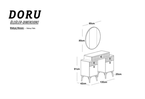 Doru Makyaj Masası