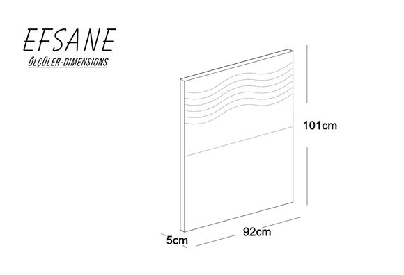 Efsane 90x190 Baza-Başlık Seti (Hardal)