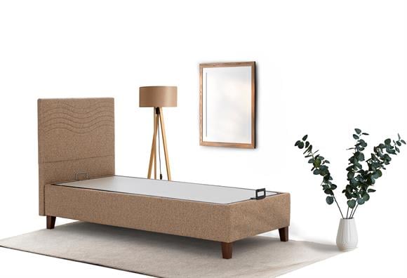 Efsane 90x190 Baza-Başlık Seti (Hardal)