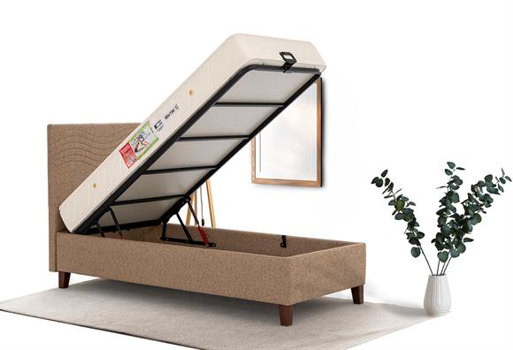 Efsane 90x190 Baza-Başlık Seti (Hardal)